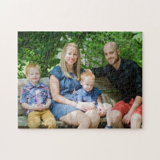 Add Your Own Photo Fun Family Gift Legpuzzel (Horizontaal)