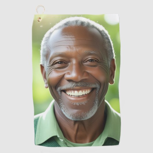 Add your own Photo Golfhanddoek (Voorkant)