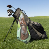Add your own Photo Golfhanddoek (Groen)