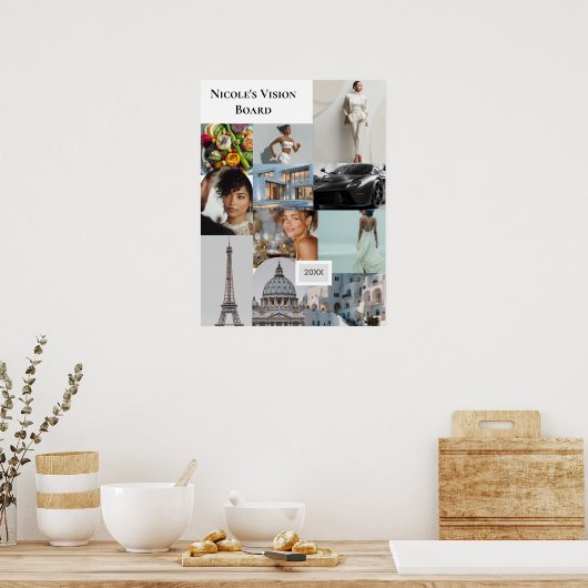 Add Your Own Photo Vision Board Custom Poster (Keuken)