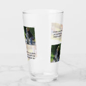 Add your own photos, text and background throw pi glas (Links)