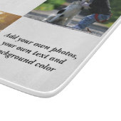 Add your own photos, text and  background throw pi snijplank (Hoek)