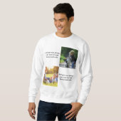 Add your own photos, text and  background throw pi trui (Voorkant volledig)