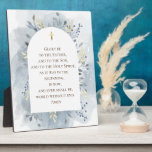 add your own prayer watercolor floral fotoplaat<br><div class="desc">Catholic prayer plaque</div>