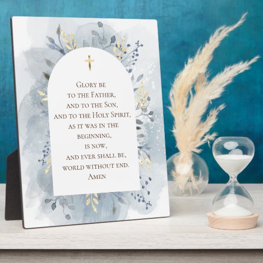 add your own prayer watercolor floral fotoplaat (Zijkant)