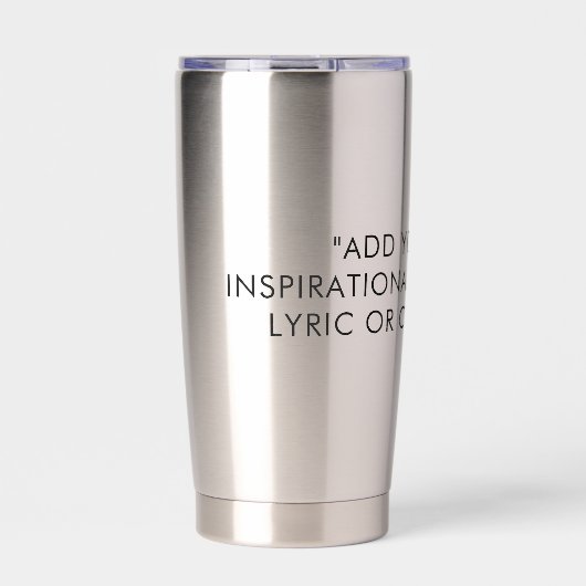 Add Your Own Quote Geïsoleerde Drinkbeker (Voorkant)