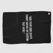 Add Your Own Quote Golfhanddoek (Horizontaal)