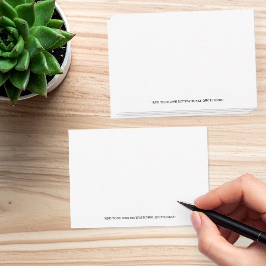 Add Your Own Quote Notitiekaartje