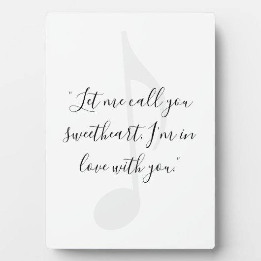 Add Your Own Song Lyric Fotoplaat (voorkant)