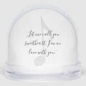 Add Your Own Song Lyric Sneeuwbol (Achterkant)