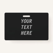 Add Your Own Text  Badge (Voorkant)