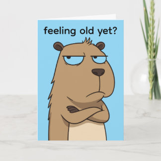ADD YOUR OWN TEXT Funny birthday card Kaart