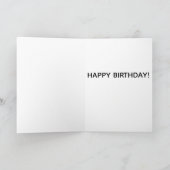 ADD YOUR OWN TEXT Funny birthday card Kaart (Binnen)