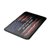 Add your own text on grunge American flag Badmat (Gekanteld)