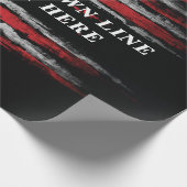 Add your own text on grunge American flag Cadeaupapier (Hoek)