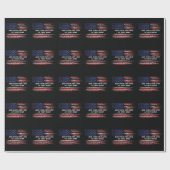 Add your own text on grunge American flag Cadeaupapier (Vlak)