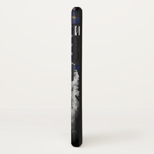 Add your own text on grunge American flag Case-Mate iPhone Case (Achterkant/links)