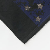 Add your own text on grunge American flag Fleece Deken (Hoek)