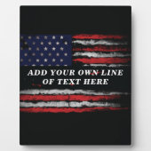 Add your own text on grunge American flag Fotoplaat (Voorkant)