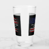 Add your own text on grunge American flag Glas (Links)