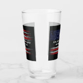 Add your own text on grunge American flag Glas (Rechts)