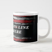 Add your own text on grunge American flag Grote Koffiekop (Rechts)
