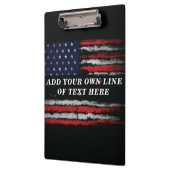 Add your own text on grunge American flag Klembord (Links)