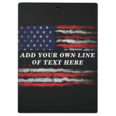 Add your own text on grunge American flag Klembord (Achterkant)