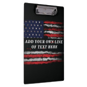 Add your own text on grunge American flag Klembord (Rechts)