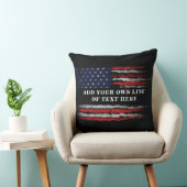 Add your own text on grunge American flag Kussen (Stoel)