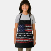 Add your own text on grunge American flag Schort (Insitu)