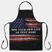 Add your own text on grunge American flag Schort (Voorkant)