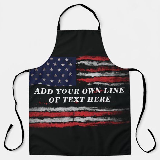 Add your own text on grunge American flag Schort (Voorkant)