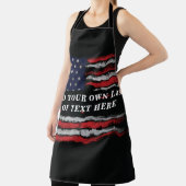 Add your own text on grunge American flag Schort (Insitu)