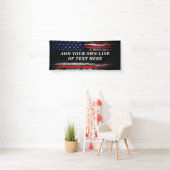 Add your own text on grunge American flag Spandoek (Insitu)