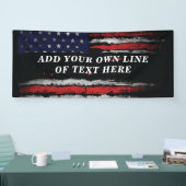 Add your own text on grunge American flag Spandoek (Beurs)