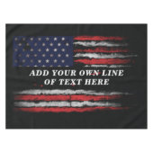 Add your own text on grunge American flag Tafelkleed (Voorkant (Horizontaal))