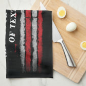 Add your own text on grunge American flag Theedoek (Quarter Fold)