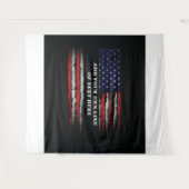 Add your own text on grunge American flag Wandkleed (Voorkant (horizontaal))