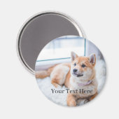 Add Your Photo and Text Customized Magneet (Voorkant / Achterkant)