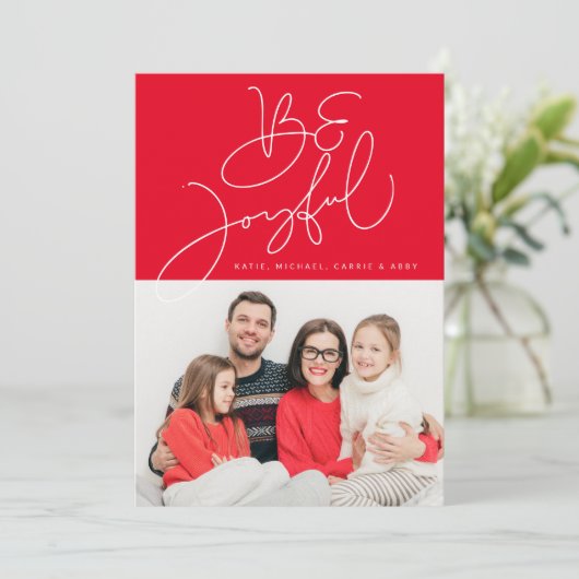 ADD YOUR PHOTO | Be Joyful (Staand voorkant)