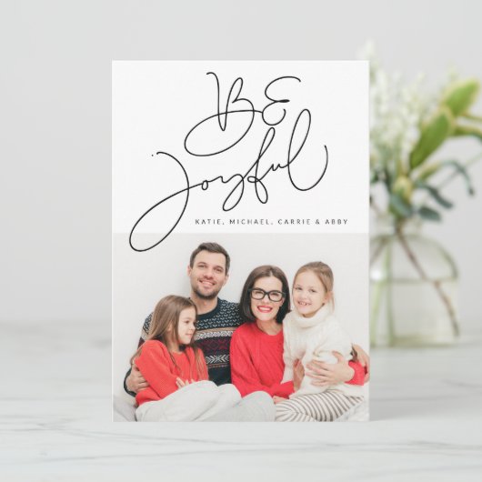 ADD YOUR PHOTO | Be Joyful (Staand voorkant)