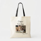 Add Your Photo Cat Lady Gym Tote Bag (Voorkant)