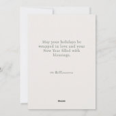 Add Your Photo Classical Christmas Holiday Card Feestdagenkaart (Achterkant)