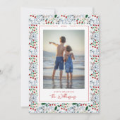 ADD YOUR PHOTO | Happy Holidays Kaart (Voorkant)