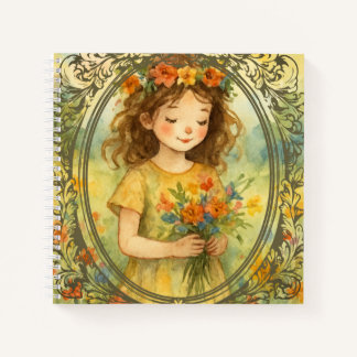 Add your photo here Antique Vintage frame Notitieboek