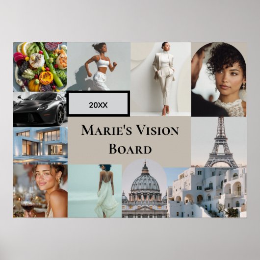 Add Your Photo Vision Board Custom Poster (Voorkant)