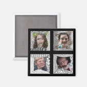 Add-Your-Photos 4 Photo Collage Magneet (Voorkant / Achterkant)