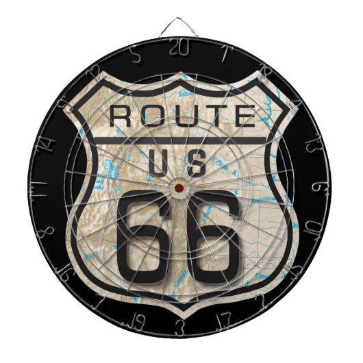 add your photos rt 66 dartboard dartbord (Voorkant)