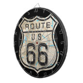 add your photos rt 66 dartboard dartbord (Voorkant Rechts)